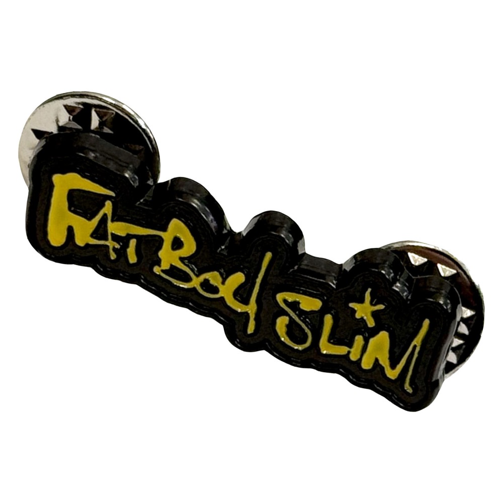 Fatboy Slim - Logo Pin - Black/Yellow